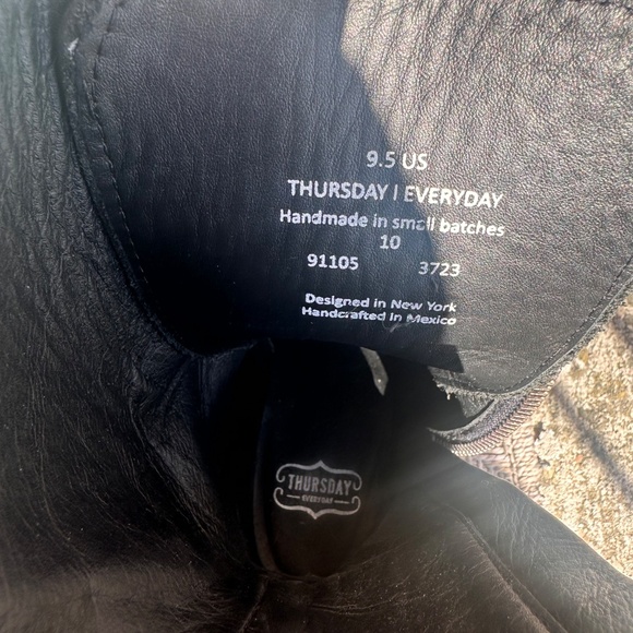 Thursday leather platform boots women size 9.5 - Picture 4 of 5